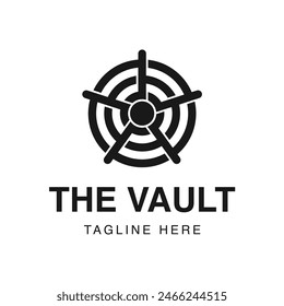 Vector Illustration of Vault. Safe Vector Illustration. Vault Lock vector. Perfect for logos, symbols and other graphics.