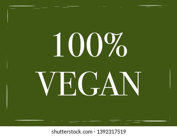 Vector Illustration of Vegan Diet. Menu Icon.