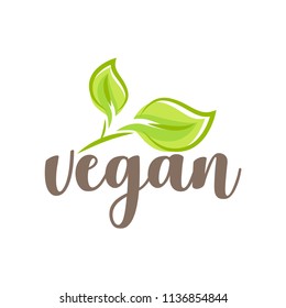 Vector illustration, vegan food design for restaurant, cafe menu. Vector elements for labels, logos, badges, stickers or icons