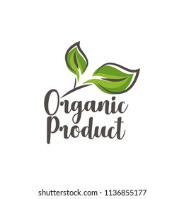 Vector illustration, vegan food design for restaurant, cafe menu. Vector elements for labels, logos, badges, stickers or icons