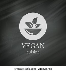 Vector Illustration of a Vegan Menu Design Template