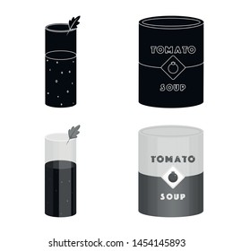 Vector illustration of vegetable and delicious sign. Collection of vegetable and natural vector icon for stock.