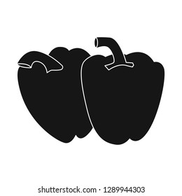 Vector illustration of vegetable and fruit icon. Collection of vegetable and vegetarian stock vector illustration.