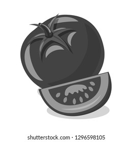 Vector illustration of vegetable and fruit symbol. Set of vegetable and vegetarian stock symbol for web.