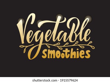 Ilustración vectorial de inscripciones de suavidades vegetales para banner, afiche, señalización, tarjeta de visita, producto, diseño de menú. Texto caligráfico creativo escrito a mano para uso digital o para impresión
