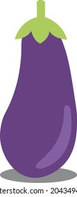 Vector illustration Vegetable symbol eggplant