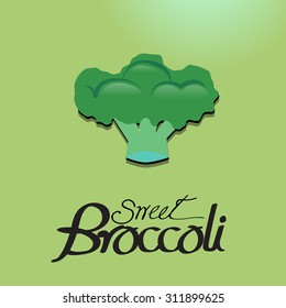 Vector illustration vegetable with typography design