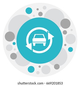 Vector Illustration Of Vehicle Symbol On Upgrade Automobile Icon. Premium Quality Isolated Tuning Auto Element In Trendy Flat Style.