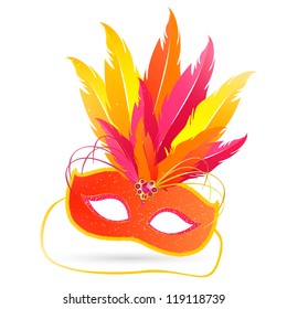 Vector Illustration of a Venetian Mask