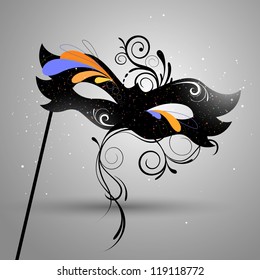 Vector Illustration of a Venetian Mask