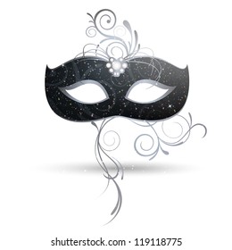 Vector Illustration of a Venetian Mask