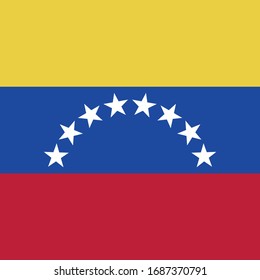 ilustración vectorial de la bandera de Venezuela