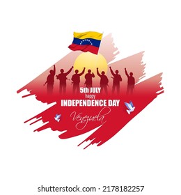 Vector illustration for Venezuela Independence Day
