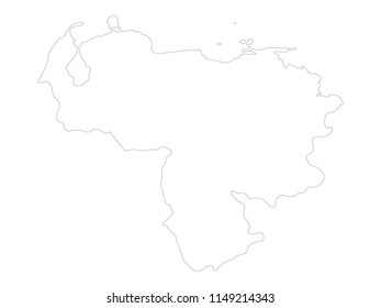 vector illustration of Venezuela map