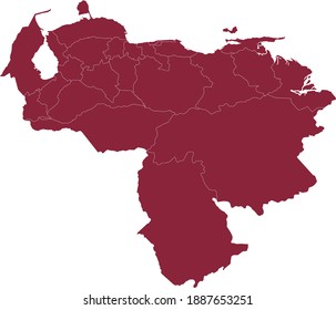 Vektorgrafik von Venezuela-Karte