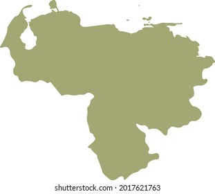 vector illustration of Venezuela map