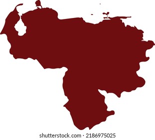 Vector illustration of Venezuela map