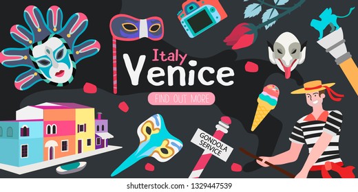 vector-illustration-venice-sights-objects-associated-stock-vector