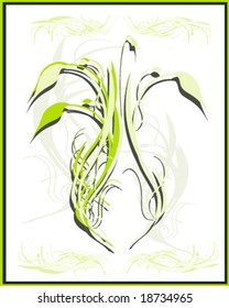 vector illustration of verdure