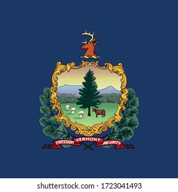 ilustración vectorial de la bandera Vermont