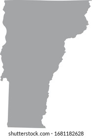vector illustration of Vermont map