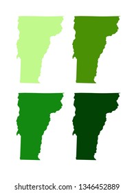 vector illustration of Vermont maps