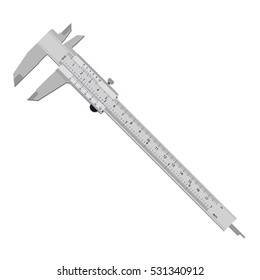 Vector Illustration Vernier Caliper Stangenzirkel Isolated Stock Vector ...