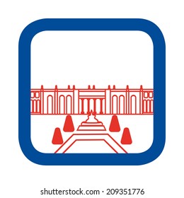 Vector Illustration Of Versailles Palace