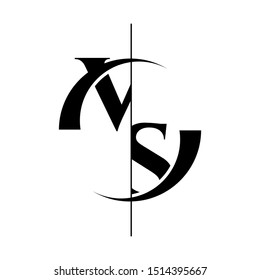 Vector Illustration of Versus logo icon isolated on white background. Initial VS letters for boxing sports, fight, competition, battle, match, game. 