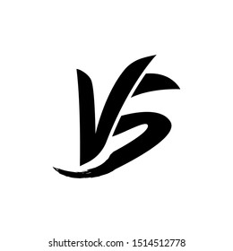 Vector Illustration of Versus logo icon isolated on white background. Initial VS letters for boxing sports, fight, competition, battle, match, game. 