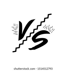 Vector Illustration Versus Logo Icon Isolated Stock Vector (Royalty ...