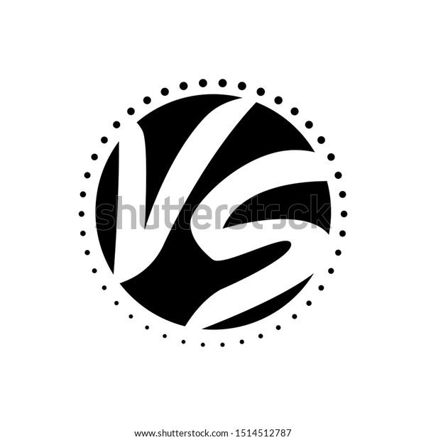 Vector Illustration Versus Logo Icon Isolated Stock Vector