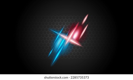 Vector Illustration Versus Screen For Fight, Battle Or Sport. VS Background Concept.