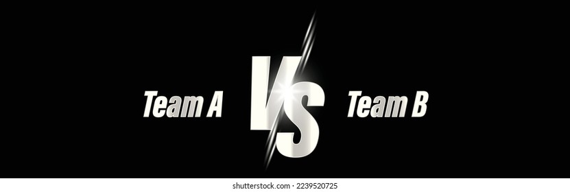 vector illustration for versus vs sign for sports competition championship matches