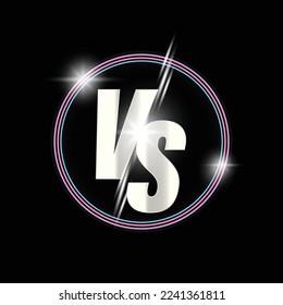 vector illustration for versus vs sign for sports competition championship matches