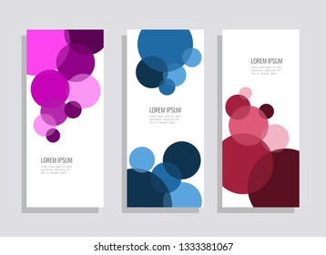 vector illustration vertical and horizontal banner with modern abstract background style