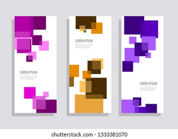vector illustration vertical and horizontal banner with modern abstract background style