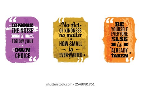 vector illustration of a very cool collection of motivational quotes