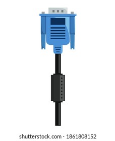 Vector illustration of VGA Cable
