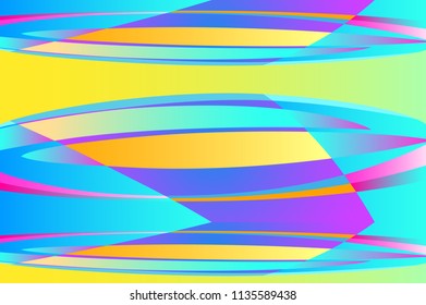 Vector Illustration of Vibrant Abstract Geometric Background Modern Design