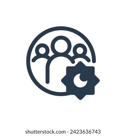 Ilustración vectorial de la vibrante unidad comunitaria