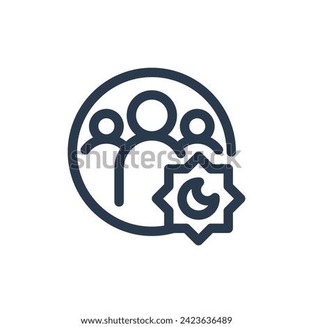 Vector Illustration of Vibrant Community Unity