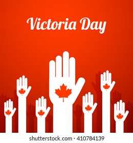 Vector illustration of Victoria Day.