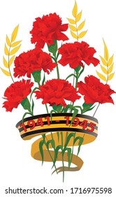 Vector illustration of Victory Day. Second World War. WWII. Great Patriotic War. 9 may.