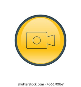 Vector illustration of video camera icon
