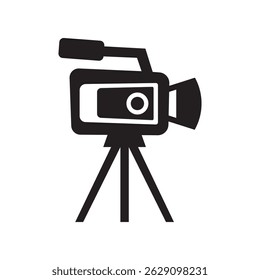 Vektorgrafik einer Videokamera-Silhouette