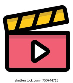 
Vector illustration of a video clip

