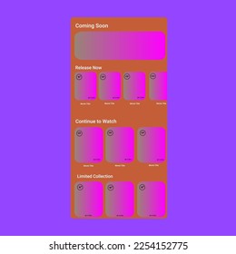 Vector illustration video compilaton concept for movie apps