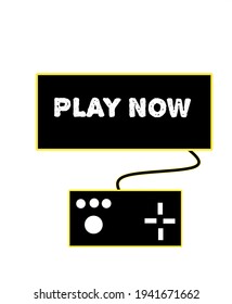 Vector Illustration Video Game Console Pad. Gaming Concept