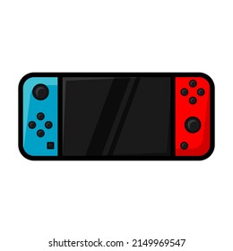 Vector illustration video game console flat cartoon style